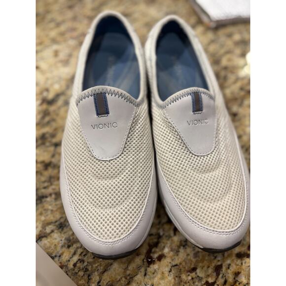 Vionic H331 Heritage Women’s 10 White Closed Toe Mesh Slip On Loafer 9013H Shoes - Picture 2 of 8